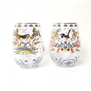 Glass Tumbler Large | Enchanted Garden | Set of 2